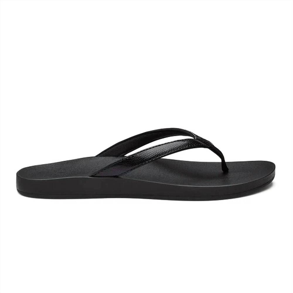 NEW OLUKAI women's puawe sandals in black